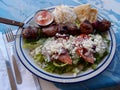 Lamb Kabob Plate Royalty Free Stock Photo