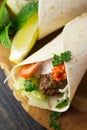 Lamb kofta wraps Royalty Free Stock Photo