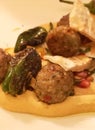 Eating out in Zagreb, Croatia / Lamb koftas and pepers