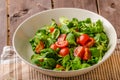 Lamb lettuce salad with tomato Royalty Free Stock Photo