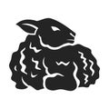 Lamb Logo template Isolated. Brand Identity. Icon Abstract Vector graphic