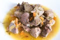 Lamb offal stew Royalty Free Stock Photo