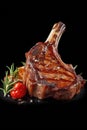 Lamb Rib and Shanks grill with herbs, Generative AI