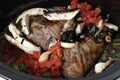 Lamb shanks in a crockpot