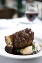 Lamb shanks with red wine Royalty Free Stock Photo