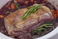 LAmb shoulder ready for braising Royalty Free Stock Photo