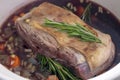 Lamb shoulder ready to braise Royalty Free Stock Photo
