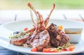 Lamb steak or lamb cutlets Royalty Free Stock Photo