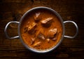 Lamb tikka masala in balti dish Royalty Free Stock Photo