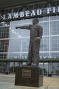 Lambeau Field Plaza and Statue Royalty Free Stock Photo