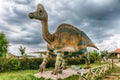 Lambeosaurus dinosaur inside a dino park in southern Italy