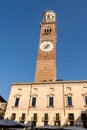 Lamberti Tower - Piazza Erbe - Verona Italy Royalty Free Stock Photo