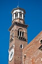Lamberti Tower in Verona Royalty Free Stock Photo