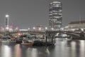 Lambeth Bridge at night, London, Uk.