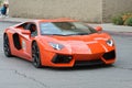 Lamborghini Aventador car on display Royalty Free Stock Photo