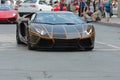 Lamborghini Aventador car on display Royalty Free Stock Photo