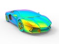 Lamborghini Aventador finite element analysis Royalty Free Stock Photo