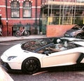 A Lamborghini Aventador in London