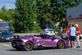 Lamborghini car crash in Riga. Royalty Free Stock Photo