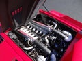 1989 Lamborghini Countach 25th Anniversary engine bay Royalty Free Stock Photo