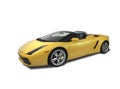 Lamborghini Gallardo on white background Royalty Free Stock Photo