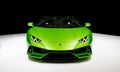 Lamborghini Huracan Evo Spyder supercar at the 89th Geneva International Motor Show. Geneva, Switzerland - March 5, 2019 Royalty Free Stock Photo