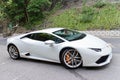 Lamborghini Huracan LP610-4 2014 test drive Royalty Free Stock Photo