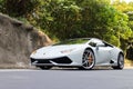 Lamborghini Huracan LP610-4 2014 test drive Royalty Free Stock Photo