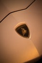 Lamborghini logo on a sport car Royalty Free Stock Photo