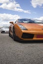 Lamborghini luxury car on a racing circuit