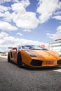 Lamborghini luxury car on a racing circuit