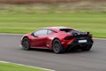 Lamborghini on track at the Goodwood Motor Circuit