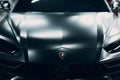 Lamborghini Urus black sport car. Sports cars matte, vinyl