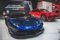Lamborghini Urus and SVJ on the car show
