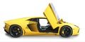 Lamborghini Aventador Supercar- isolated Royalty Free Stock Photo