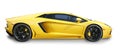 Lamborghini Aventador Supercar- isolated Royalty Free Stock Photo