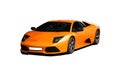 Lamborgini Sports orange car Royalty Free Stock Photo