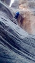 Repelling down Lambs Knoll Outside of Zion National Park