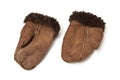 Lambskin mittens Royalty Free Stock Photo