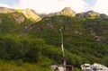 Lamdscape of the town of Gudvangen Norway