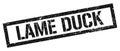 LAME DUCK black grungy rectangle stamp