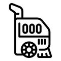 Laminate floor cleaner icon outline vector. Hard surface cleaning machine