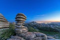 Laminate rock in El Torcal natural park Royalty Free Stock Photo