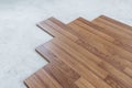 Laminated wood flooring installation and renovation, with base cement floor