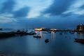 Lamma island, in hong kong, view of night in suburb, outlying island