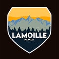 Lamoille on a blue mountain background