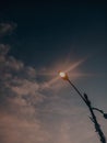 The lamp when aftenoon is so beautiful view and sky Royalty Free Stock Photo