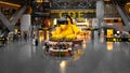 Lamp Bear by Swiss artist Urs Fischer takes center stage in the grand foyer leading to HIAÃ¢â¬â¢s world-class duty-free hall