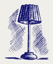 Lamp for the bedroom Royalty Free Stock Photo