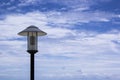 The lamp blue sky background Royalty Free Stock Photo